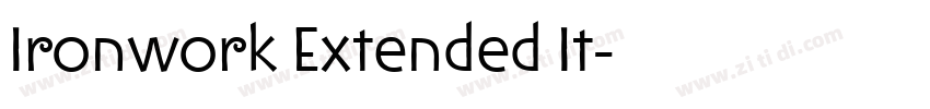 Ironwork Extended It字体转换